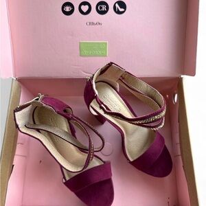 Charlotte Russe Deep Pink Strappy Heels